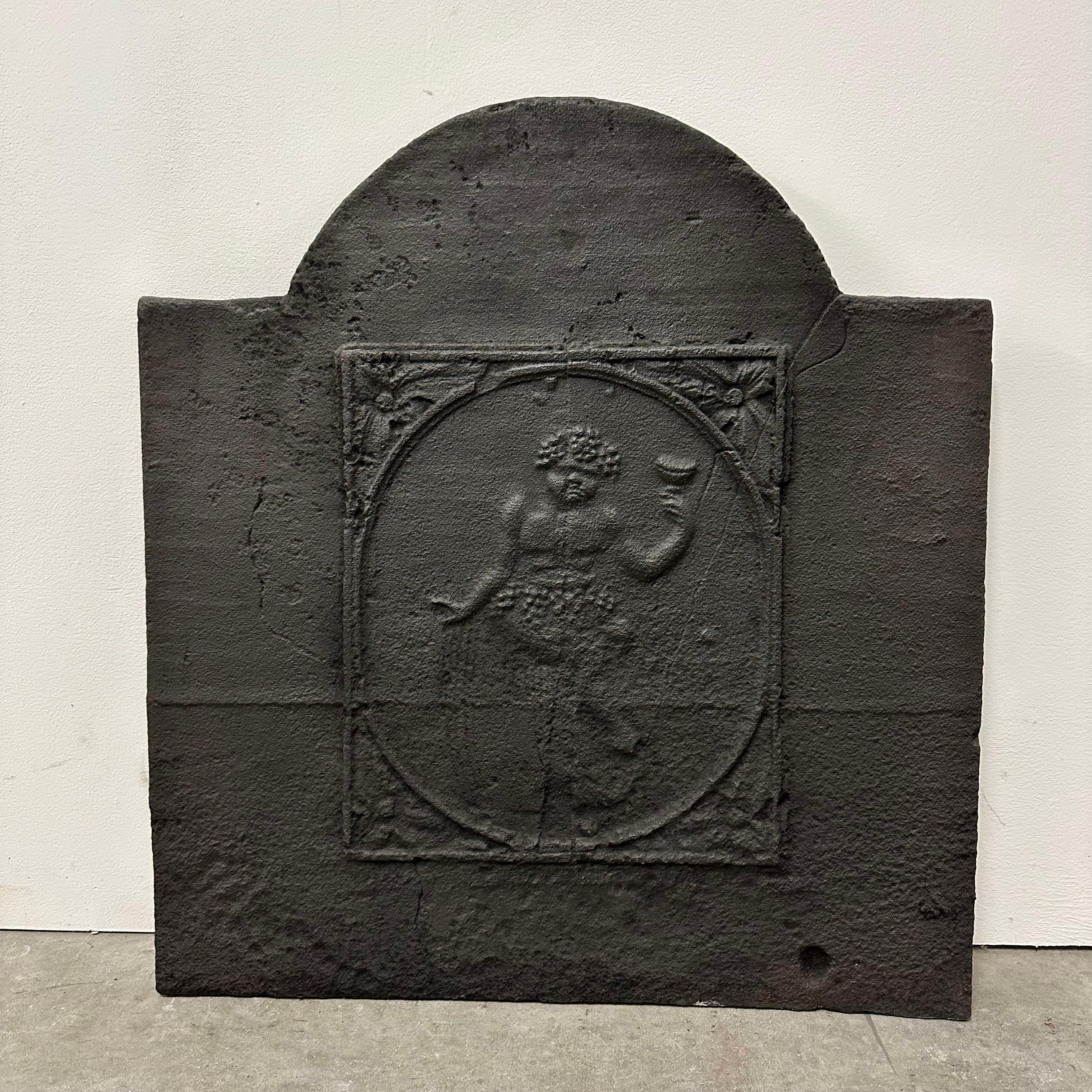 Antique Fireback / Backsplash "Bacchus" at 1stDibs