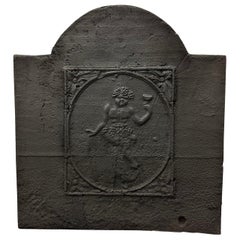 Antique Fireback / Backsplash "Bacchus"