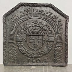 Antique Fireback / Backsplash, Coat of Arms Dated 1603
