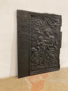 Antique Fireback / Backsplash Showing Caritas