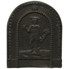 Antique Fireback Displaying a Jester