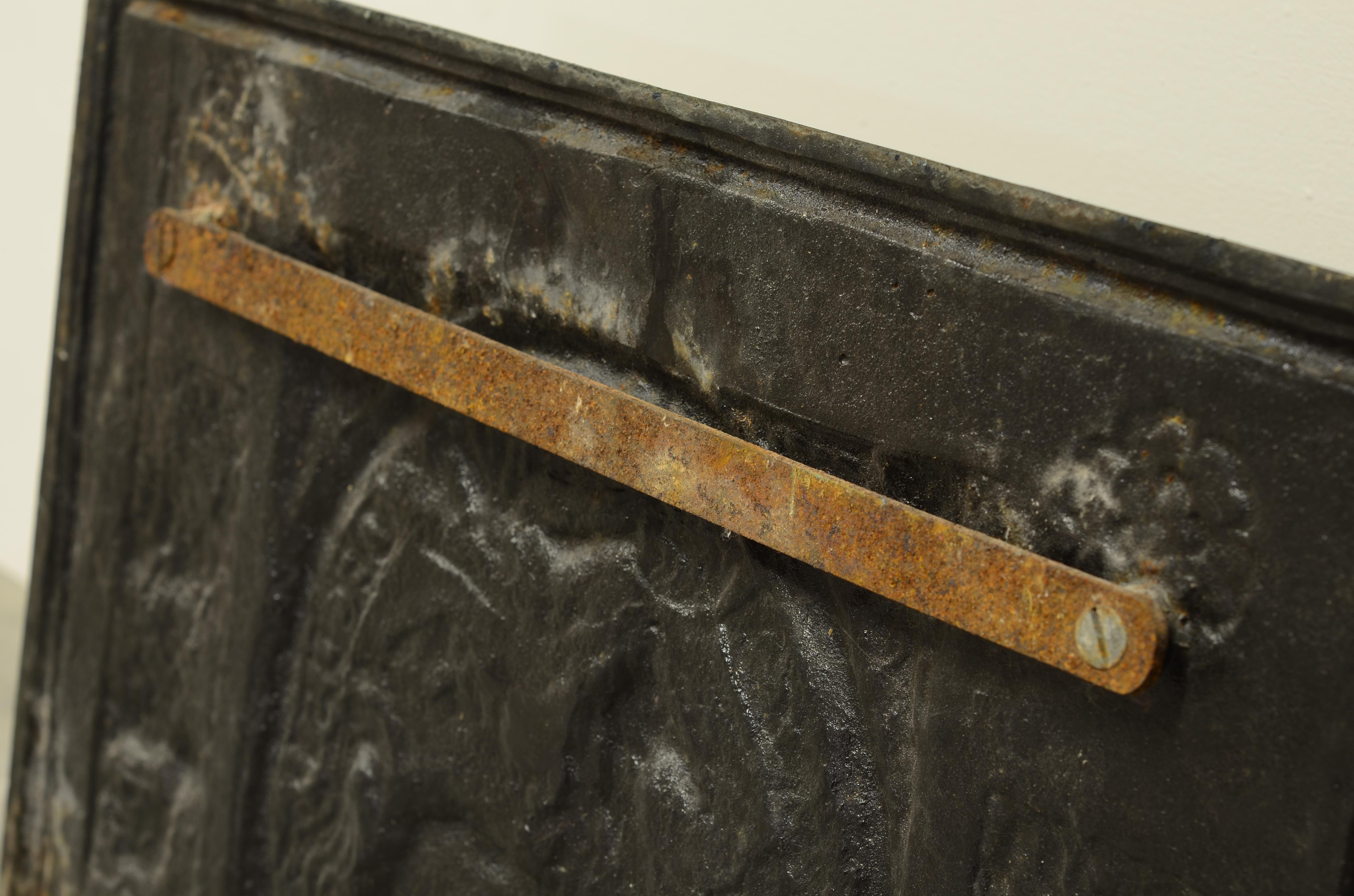Cast Antique Fireback or Backsplash 