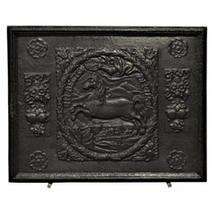 Antique Fireback or Backsplash "IN RECTO DECUS"
