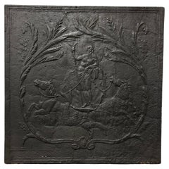Antique Fireback, Showing Poseidon "God of the Seas"