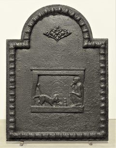 Antique Fireback, Small and Decorative