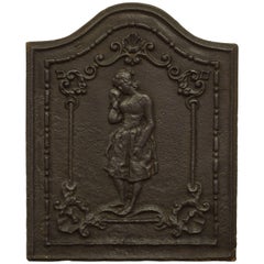 Antique Fireback "the Weeping Woman"