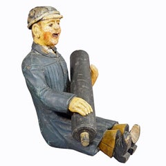 Antique Fireman from a Children's Carousel, Germany 1920s