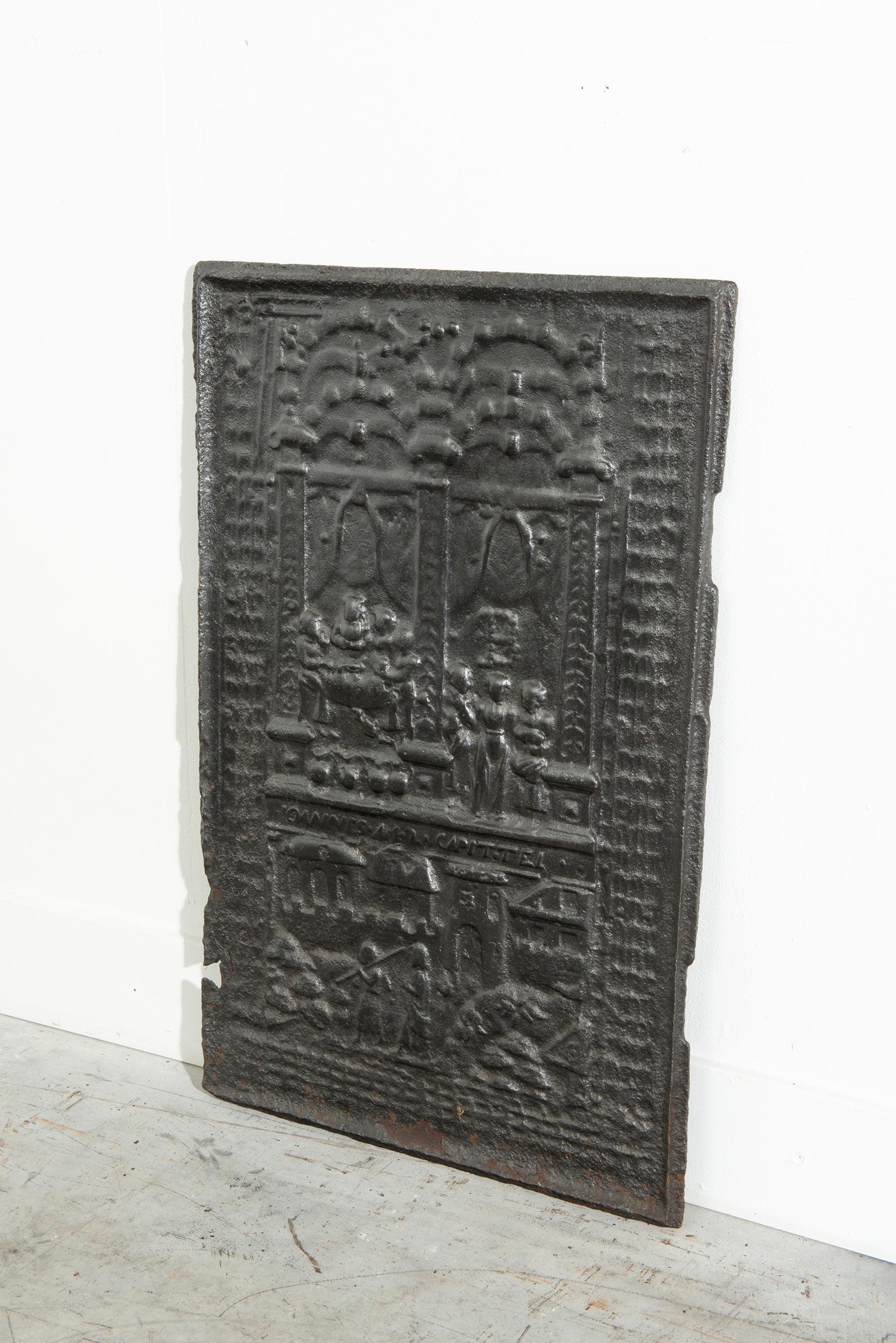 Antique Fireplace Fireback / Backsplash In Good Condition For Sale In Haarlem, Noord-Holland