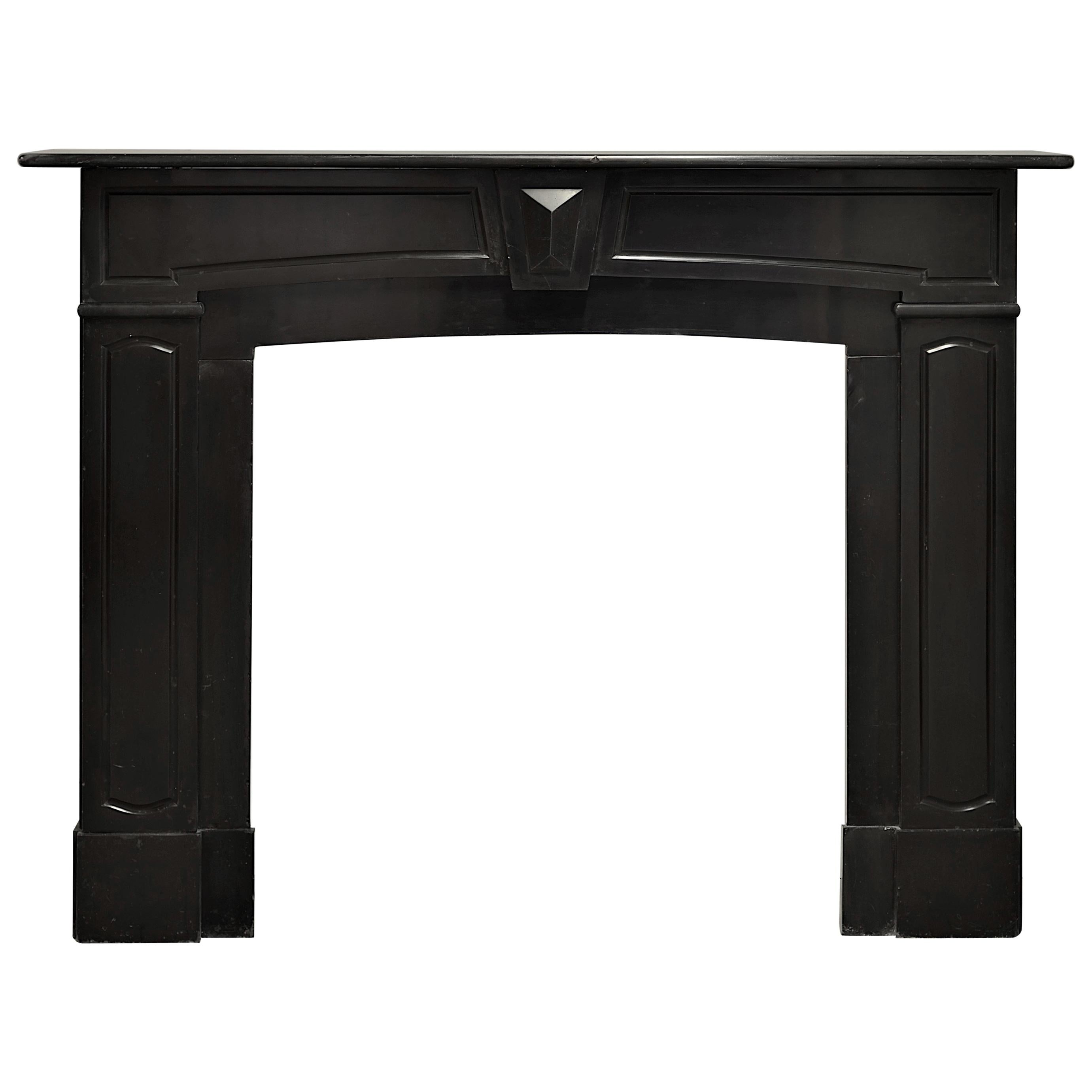 Antique Fireplace in Black Marble