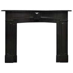 Antique Fireplace in Black Marble