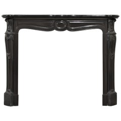 Antique Fireplace in Black Marble