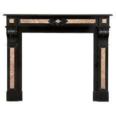 Antique Fireplace in Black Marble