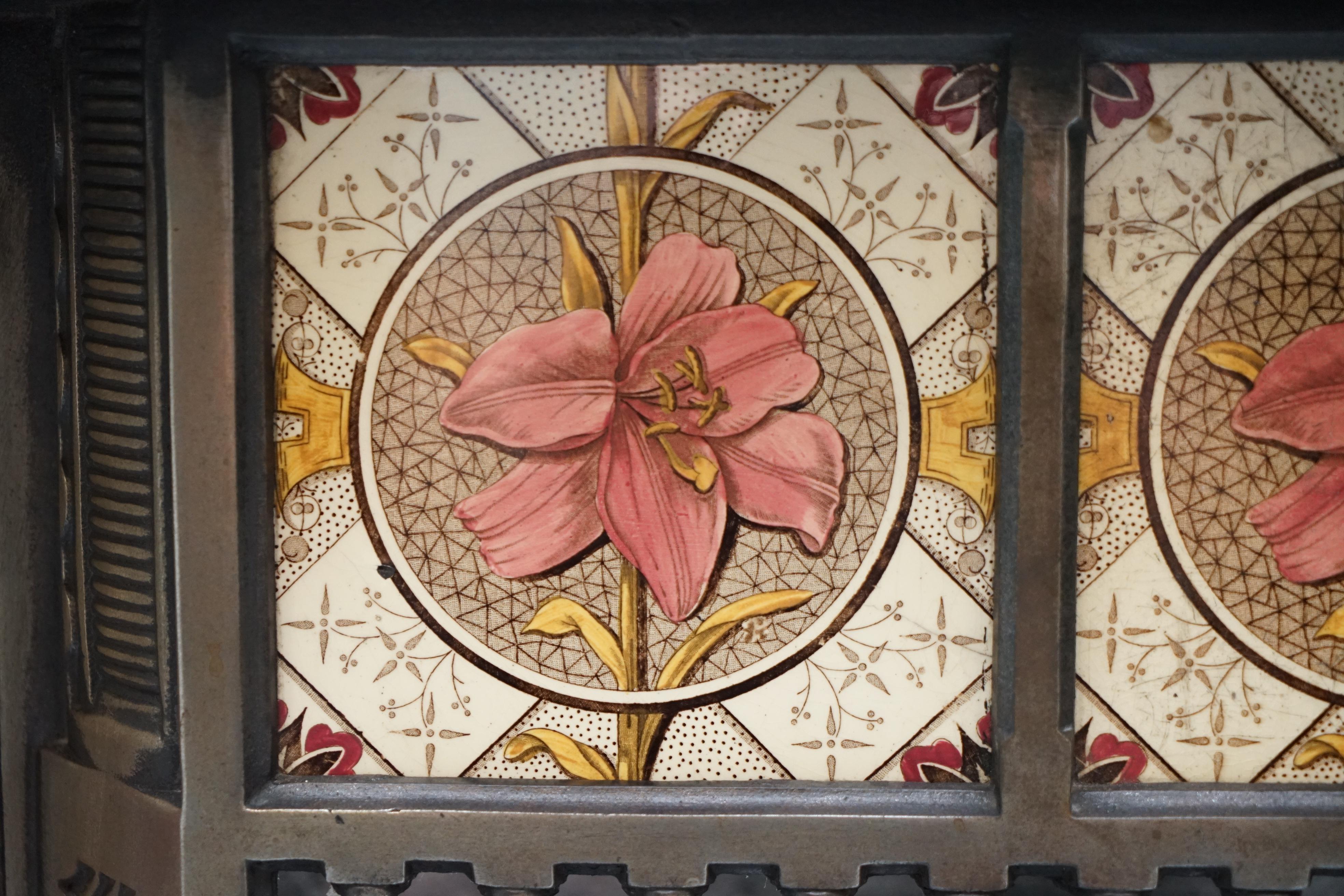 antique fireplace tiles for sale