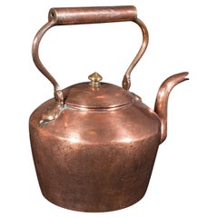 Antique Fireplace Kettle, English, Copper, Hearth Warmer, Victorian, Circa 1870