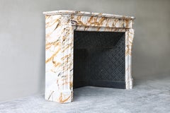 Antique Fireplace Mantel - 19th century - Calacatta marble - Louis XVI style