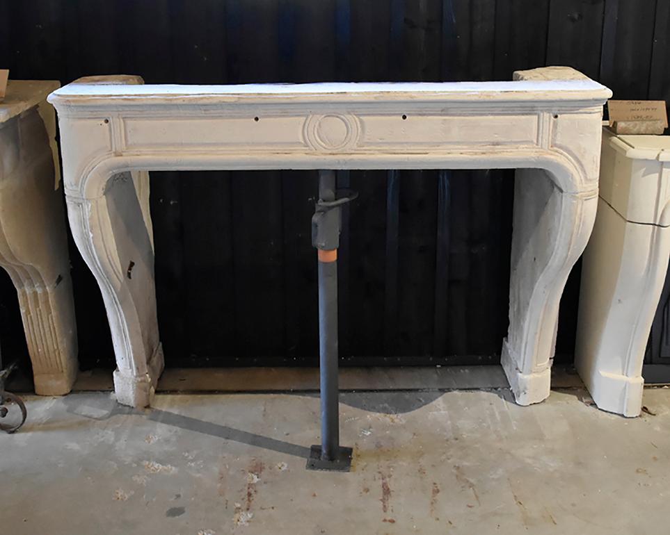 French Antique Fireplace Mantel, 19th Century For Sale