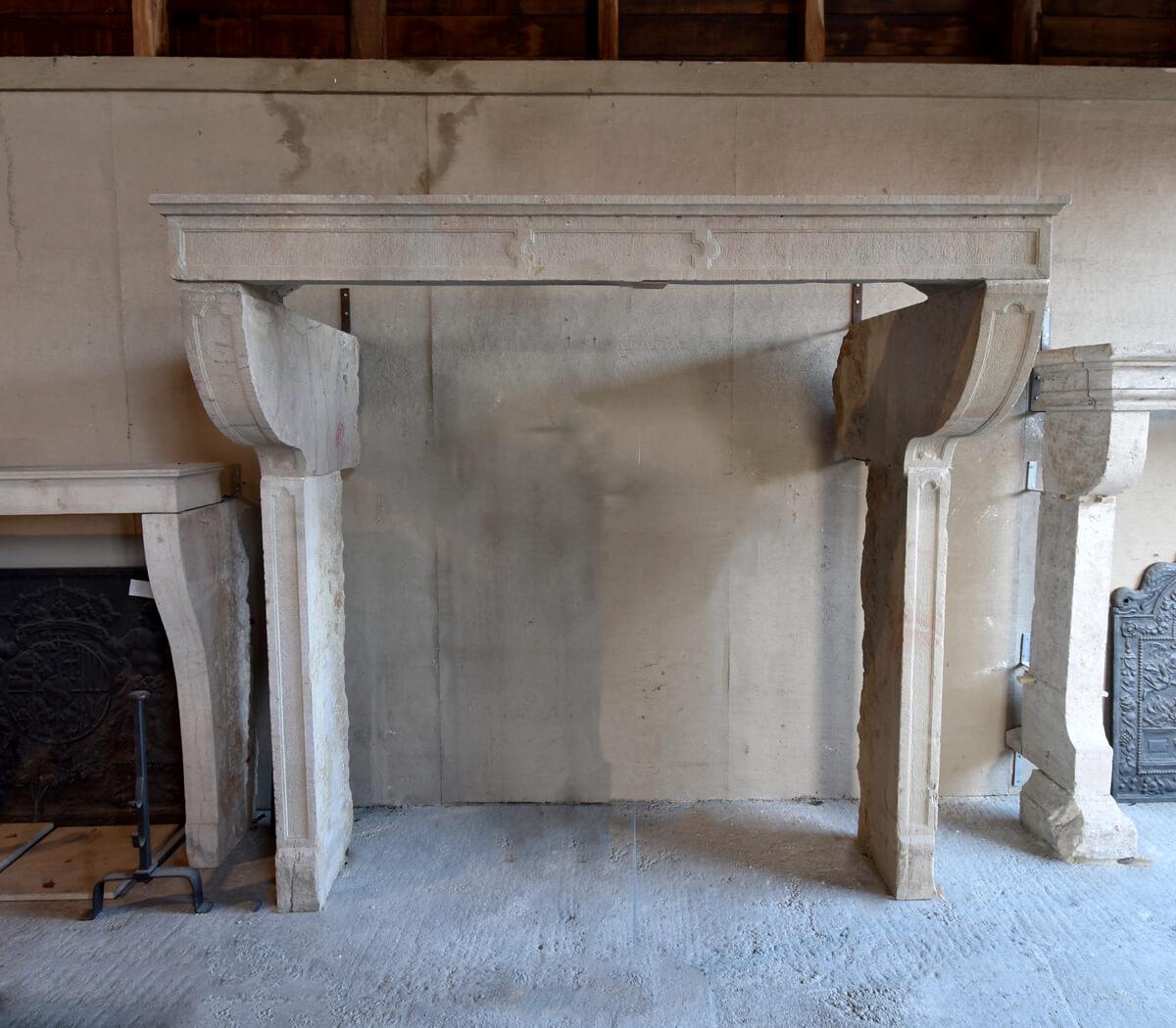 French Antique fireplace mantel 19th Century For Sale