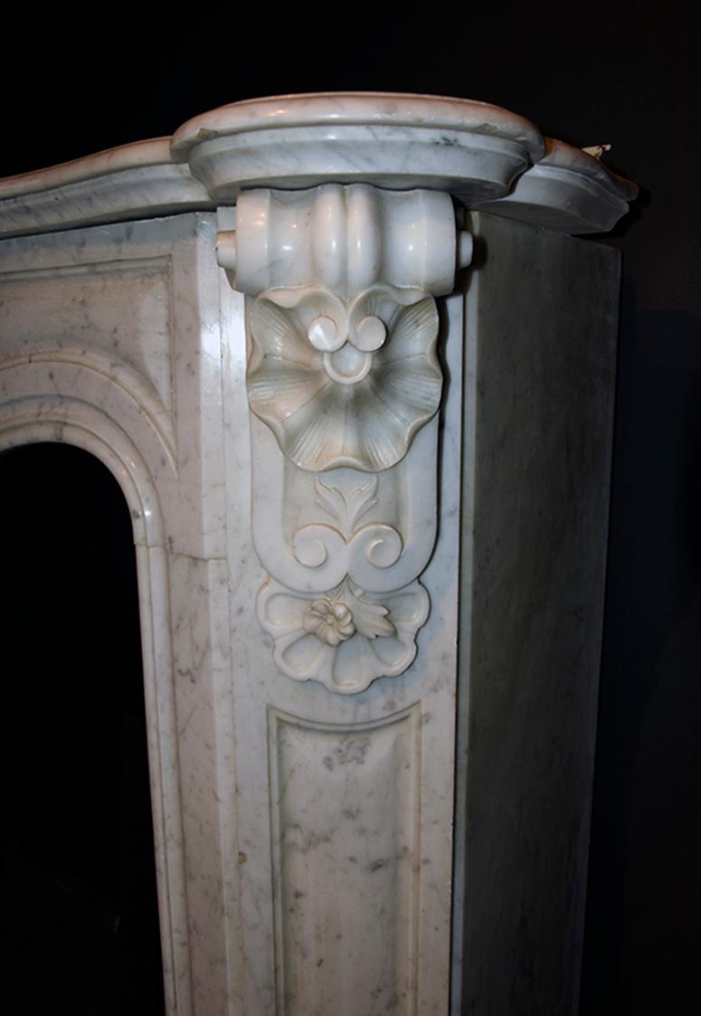 French Antique Fireplace Mantel 19th Century For Sale