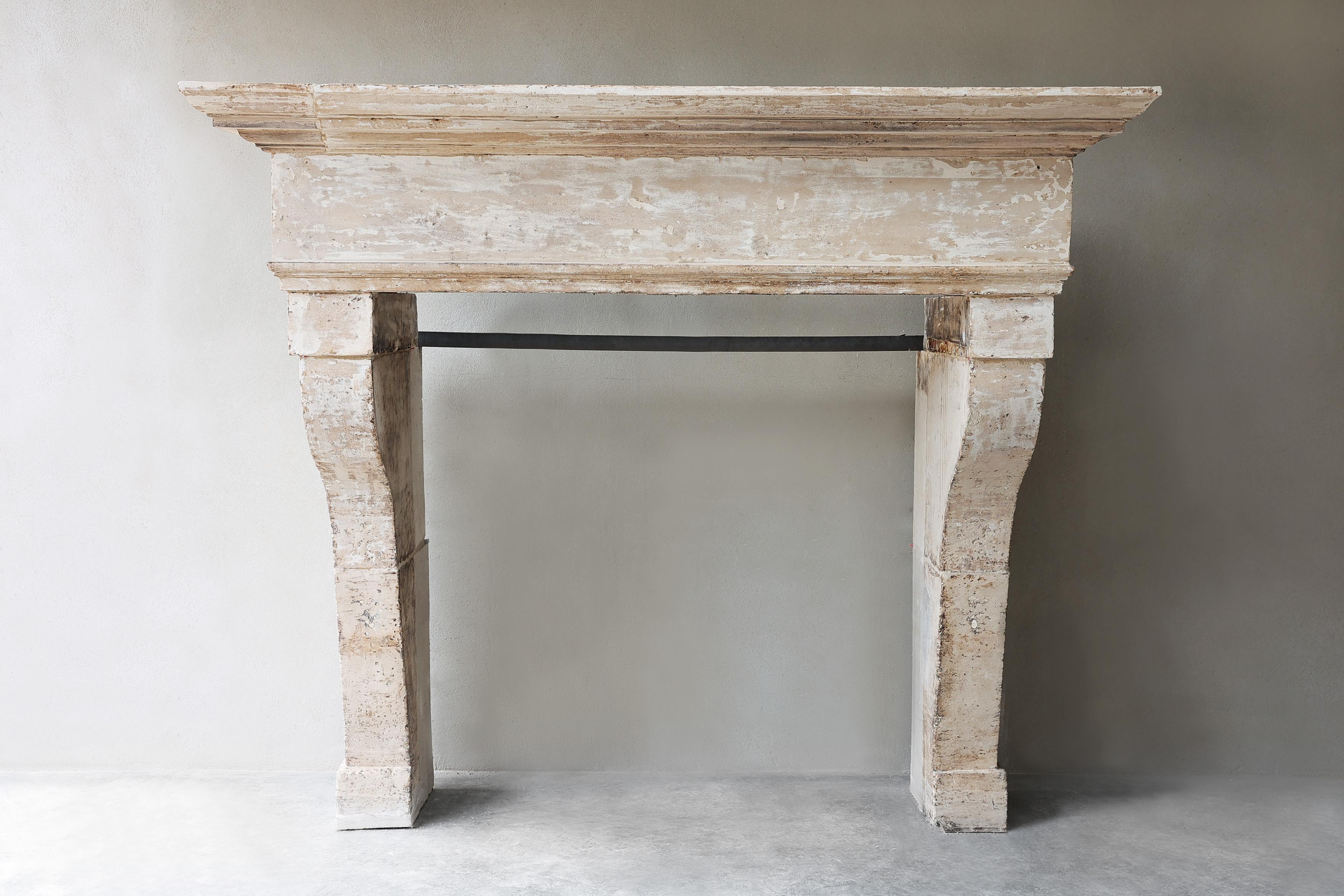 18th Century and Earlier Antique Fireplace Mantel For Sale