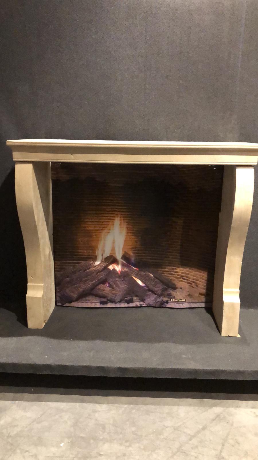 Antique Fireplace Mantel in the style of Louis XVI For Sale 1