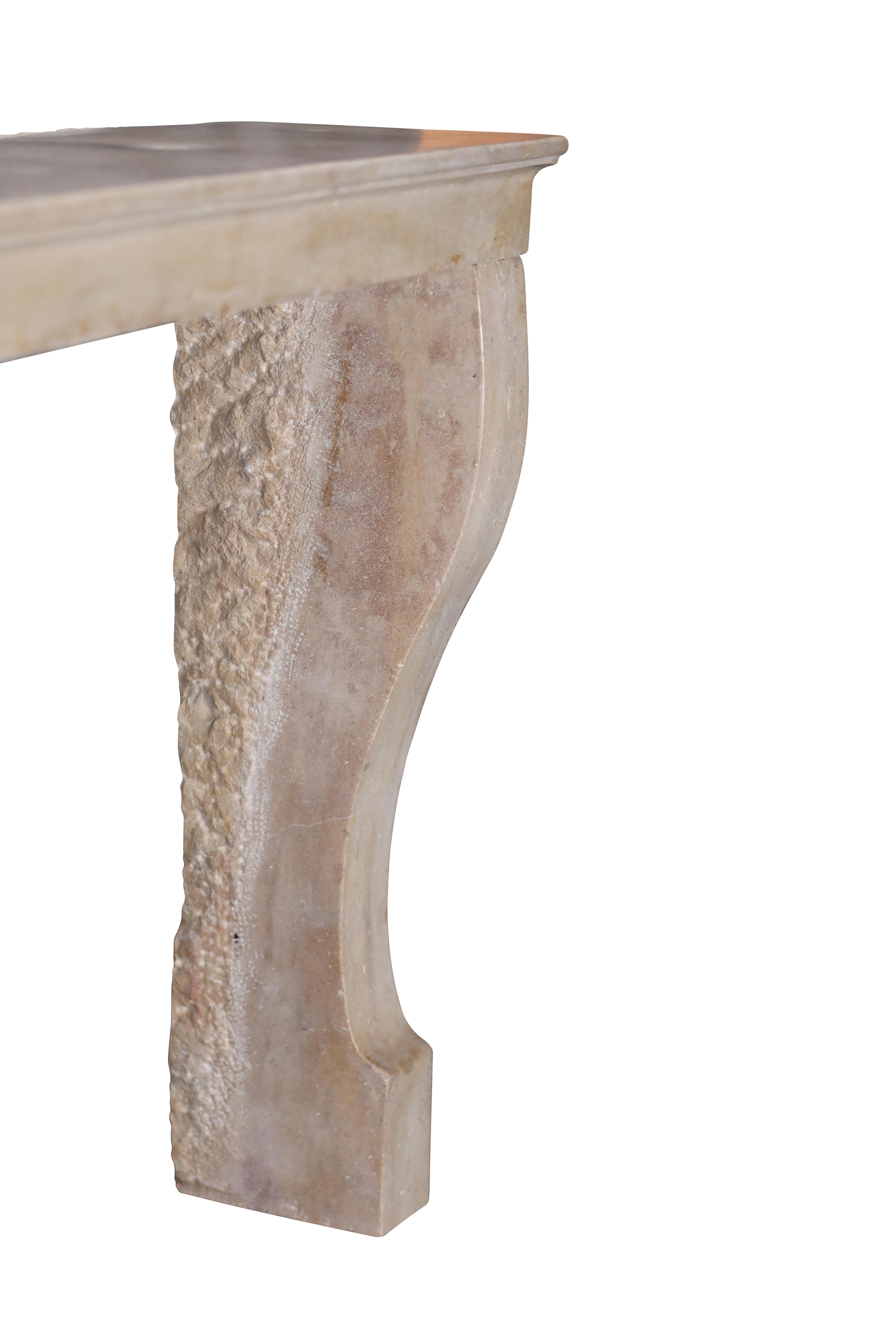 Antique Fireplace Mantel From France In Stone For Timeless Design Project For Sale 9