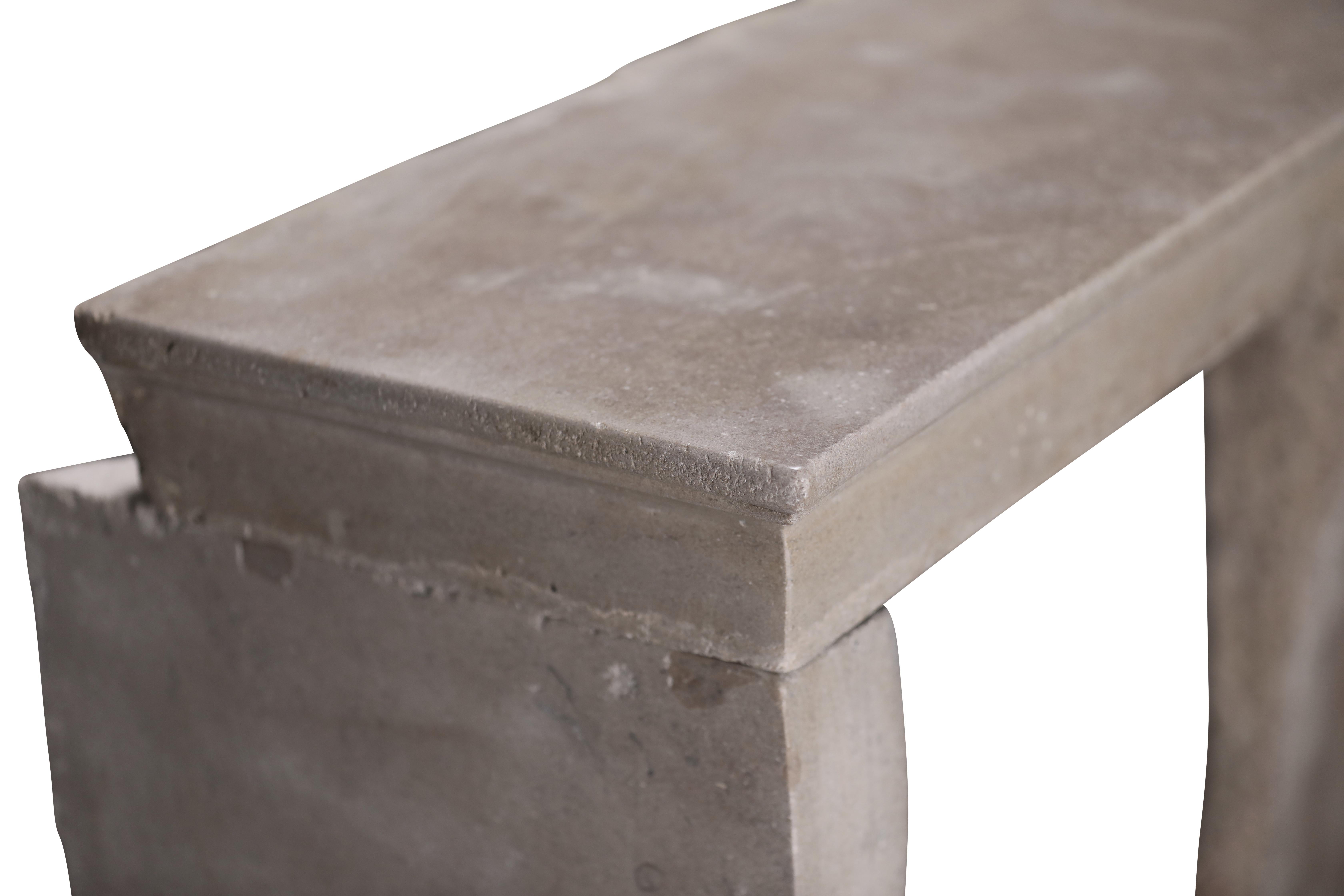 Antique Fireplace Mantel From France In Stone For Timeless Design Project For Sale 10