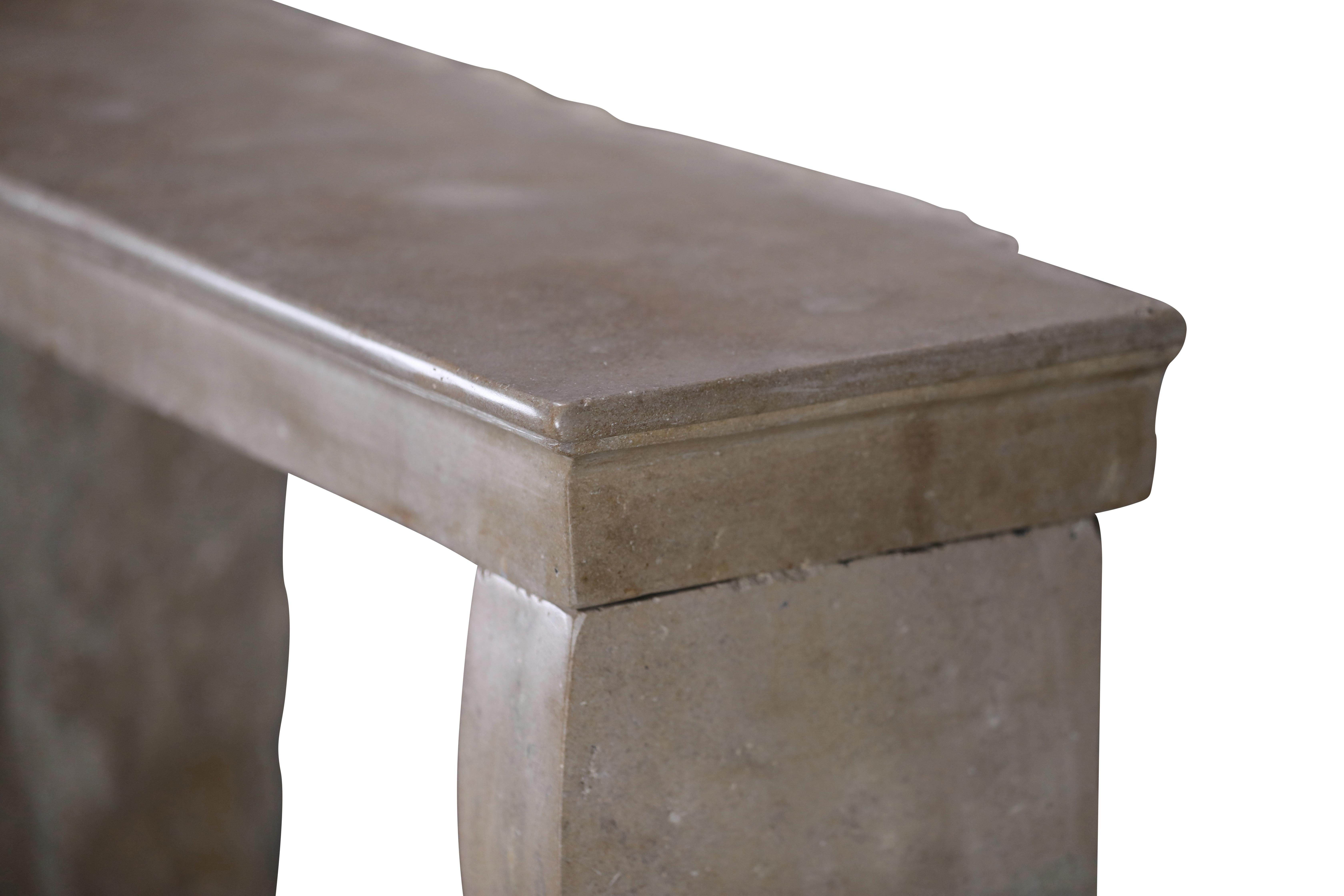 Antique Fireplace Mantel From France In Stone For Timeless Design Project For Sale 12