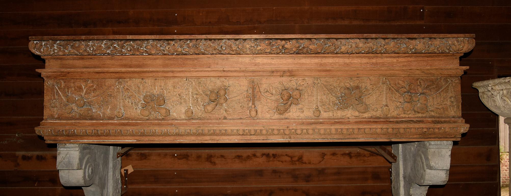 Dutch Antique Fireplace Mantel from the 19h Century
