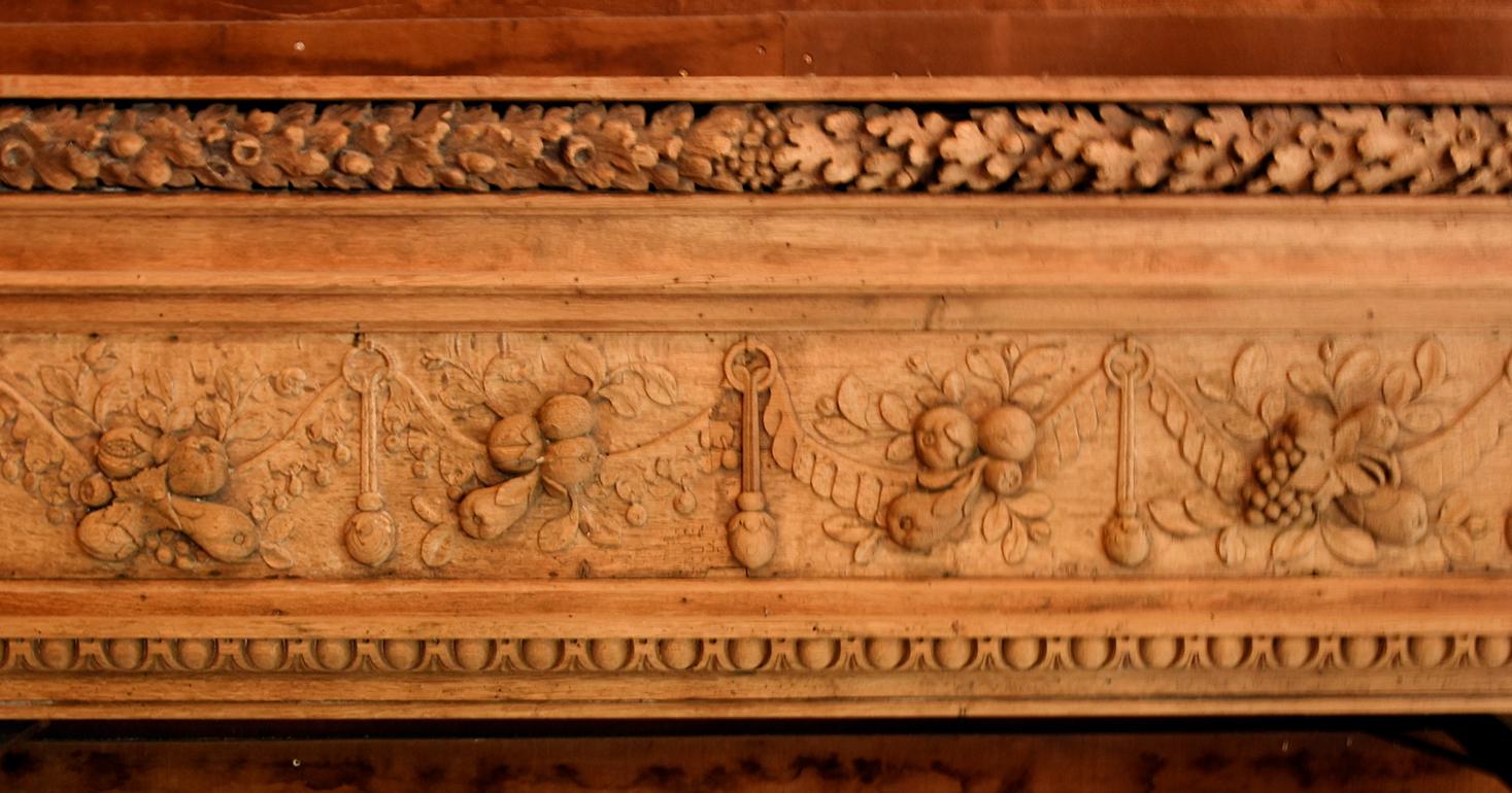Stone Antique Fireplace Mantel from the 19h Century