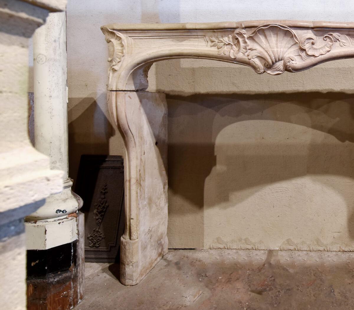 French Antique fireplace mantel from the 19th Century For Sale