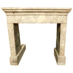 Antique Fireplace Mantel in Breccia Beige Marble, 1800 Rome