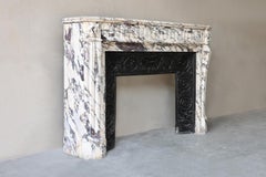 Antique Fireplace Mantel - Breche Violetta - 19th Century
