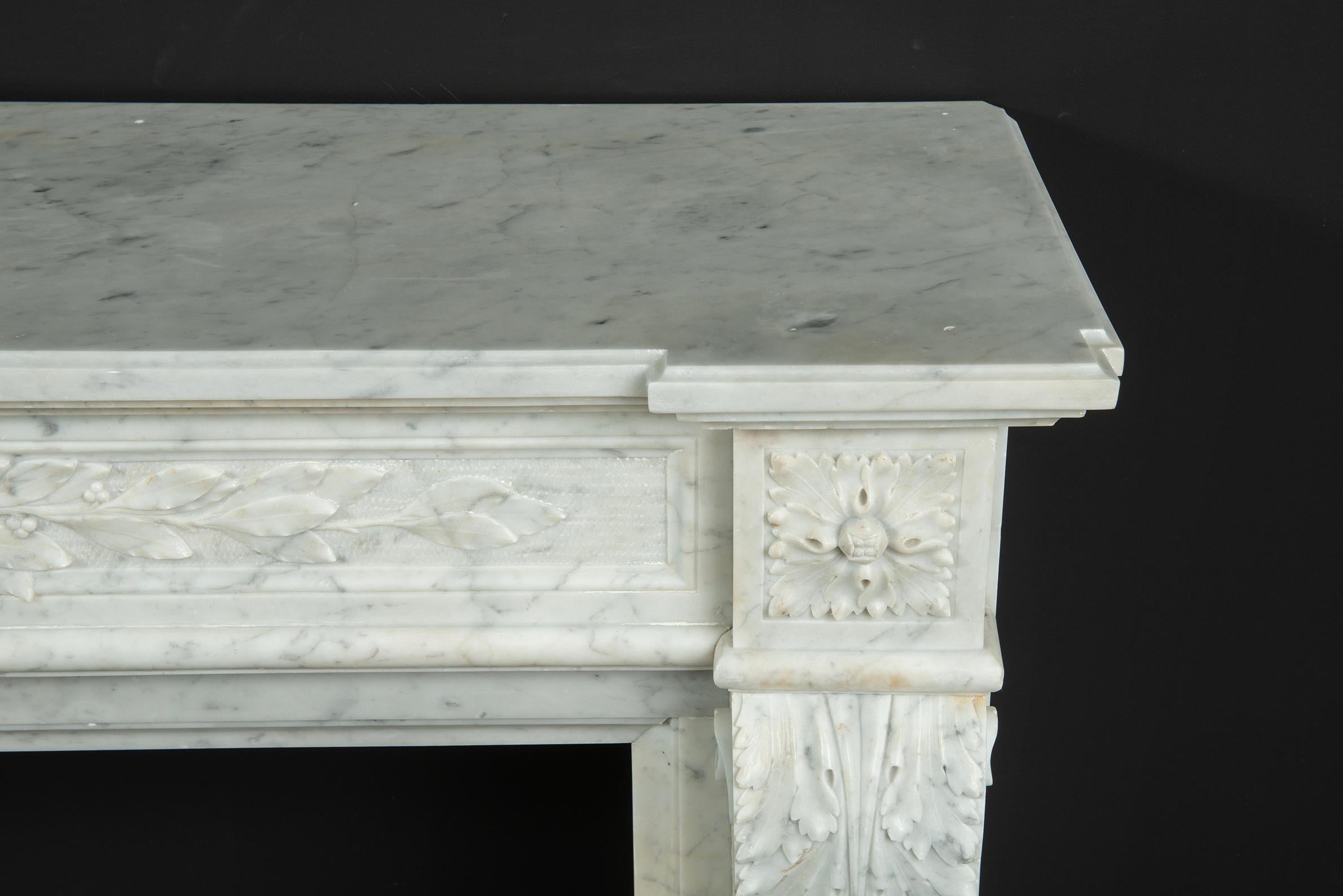 Antique Fireplace Mantel in Louis XVI Style For Sale 6