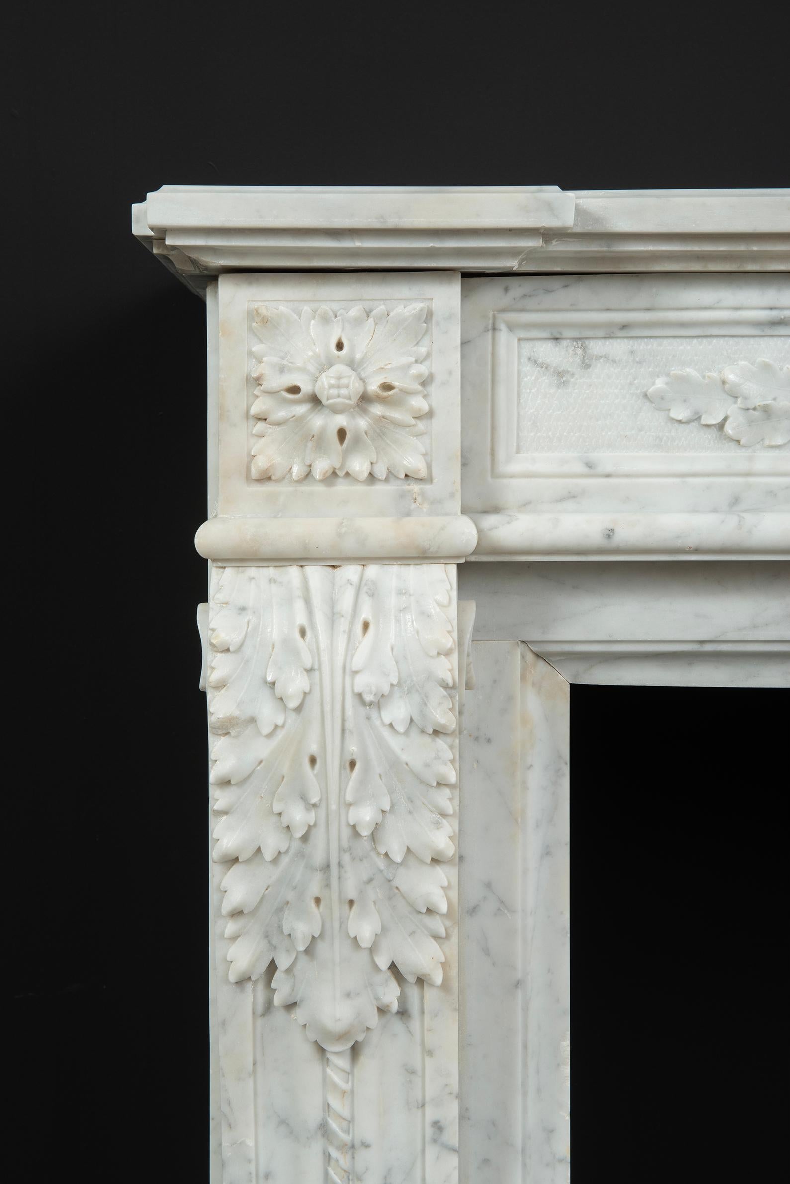 Antique Fireplace Mantel in Louis XVI Style For Sale 2