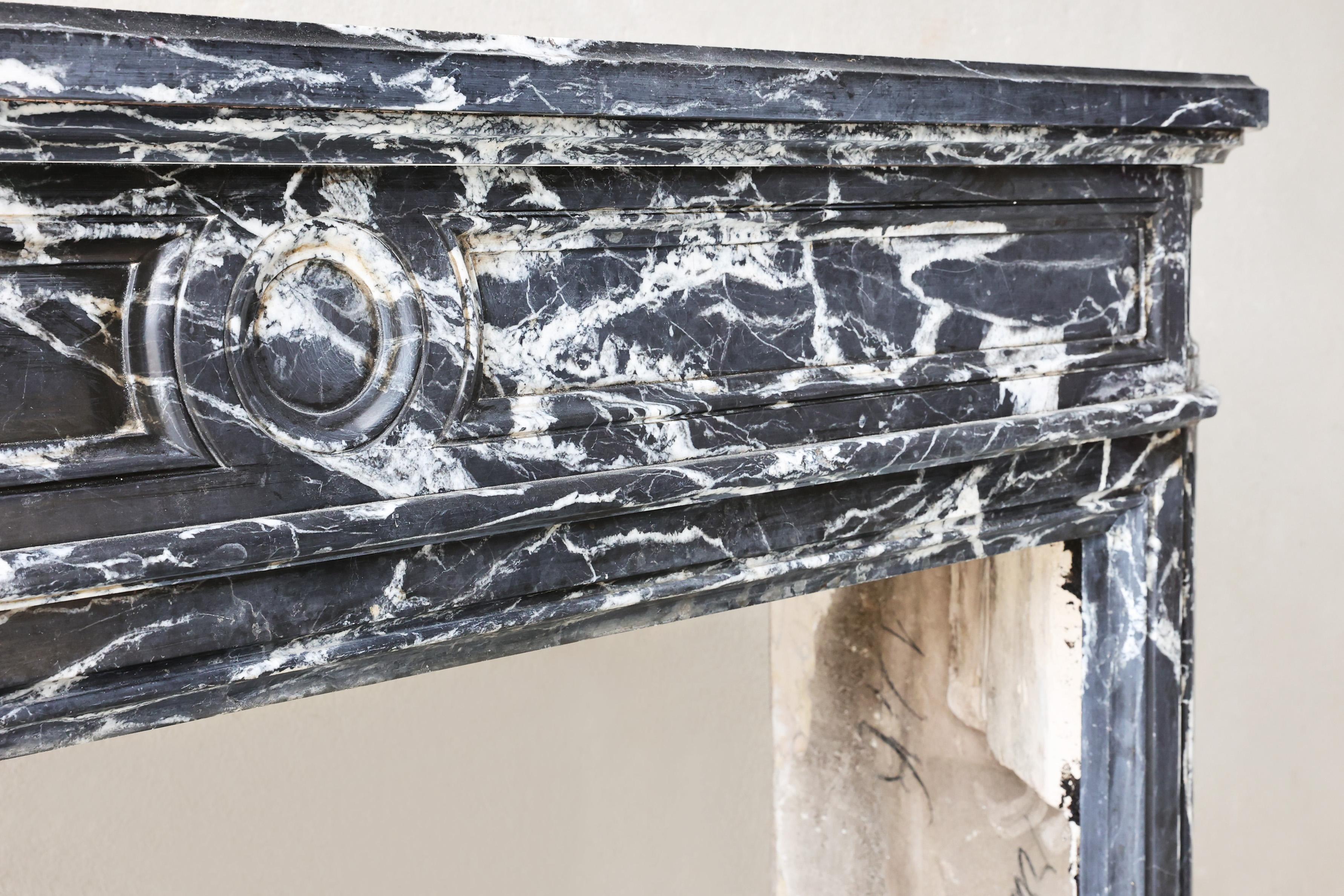 French Antique Fireplace Mantel For Sale