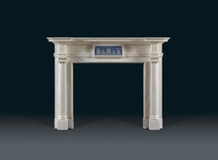 Antique Fireplace Mantel with a Wedgwood Central Table