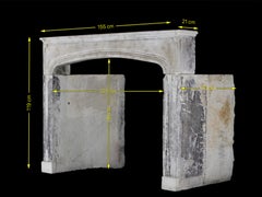Mantello antico per caminetto con aspetto rustico