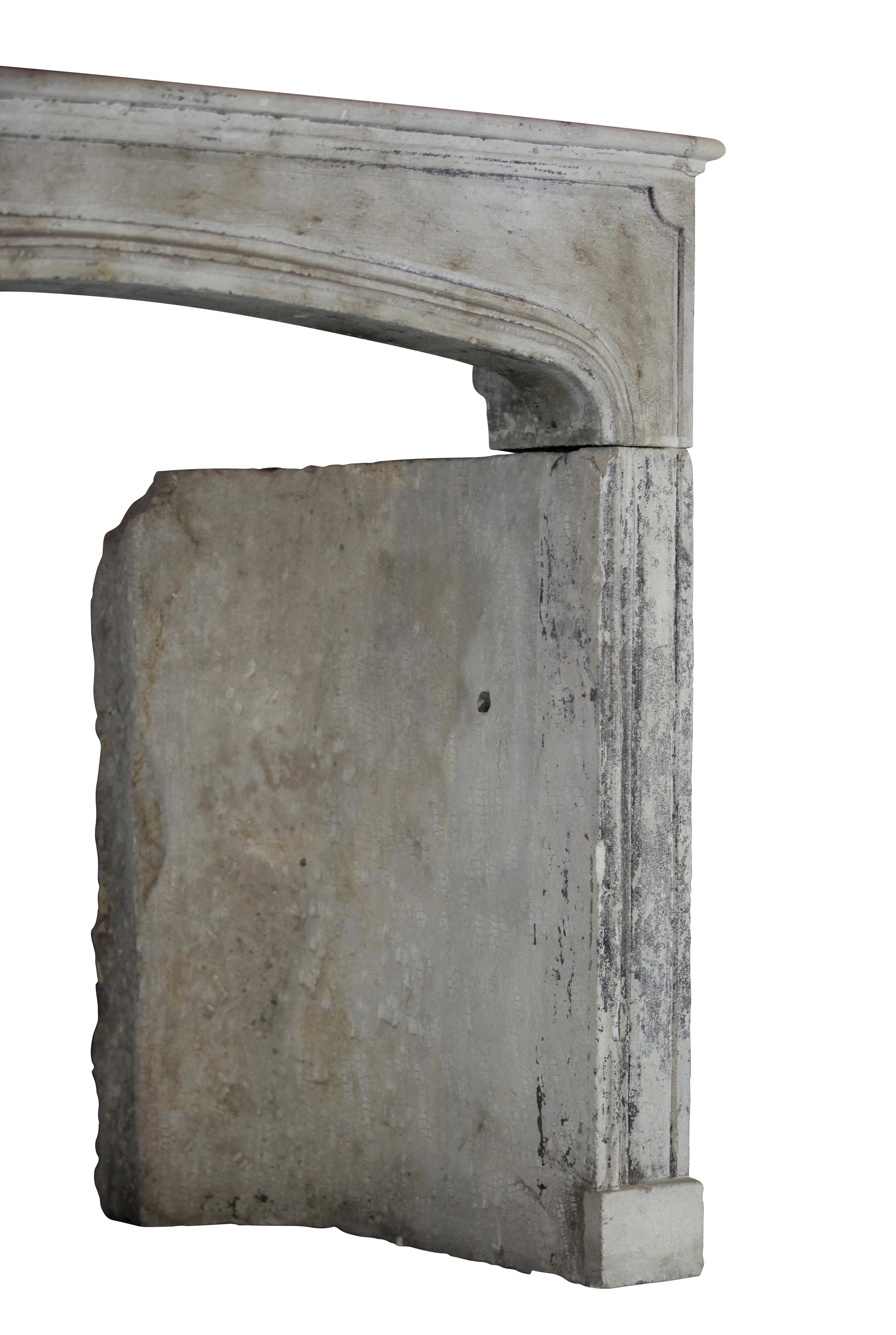 Antique Fireplace Mantel With Rustic Look In Good Condition For Sale In Beervelde, BE