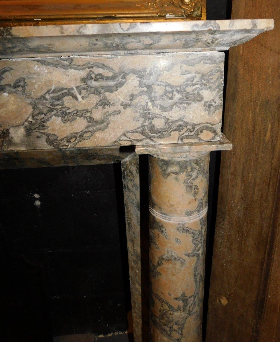Antique Fireplace Mantle Empire Style, First Half of the 19th Century, Italy For Sale 1