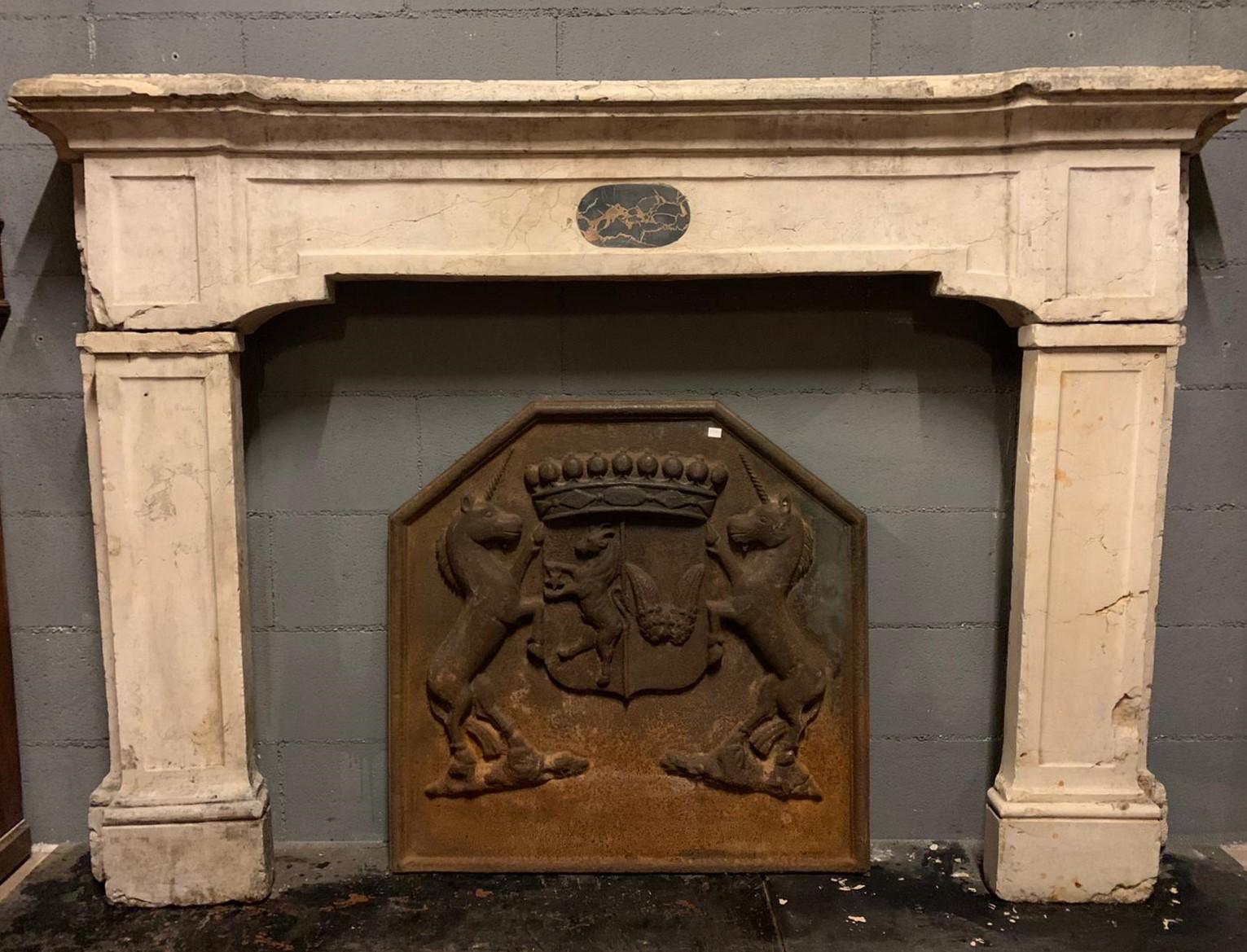 Antique fireplace mantle in 