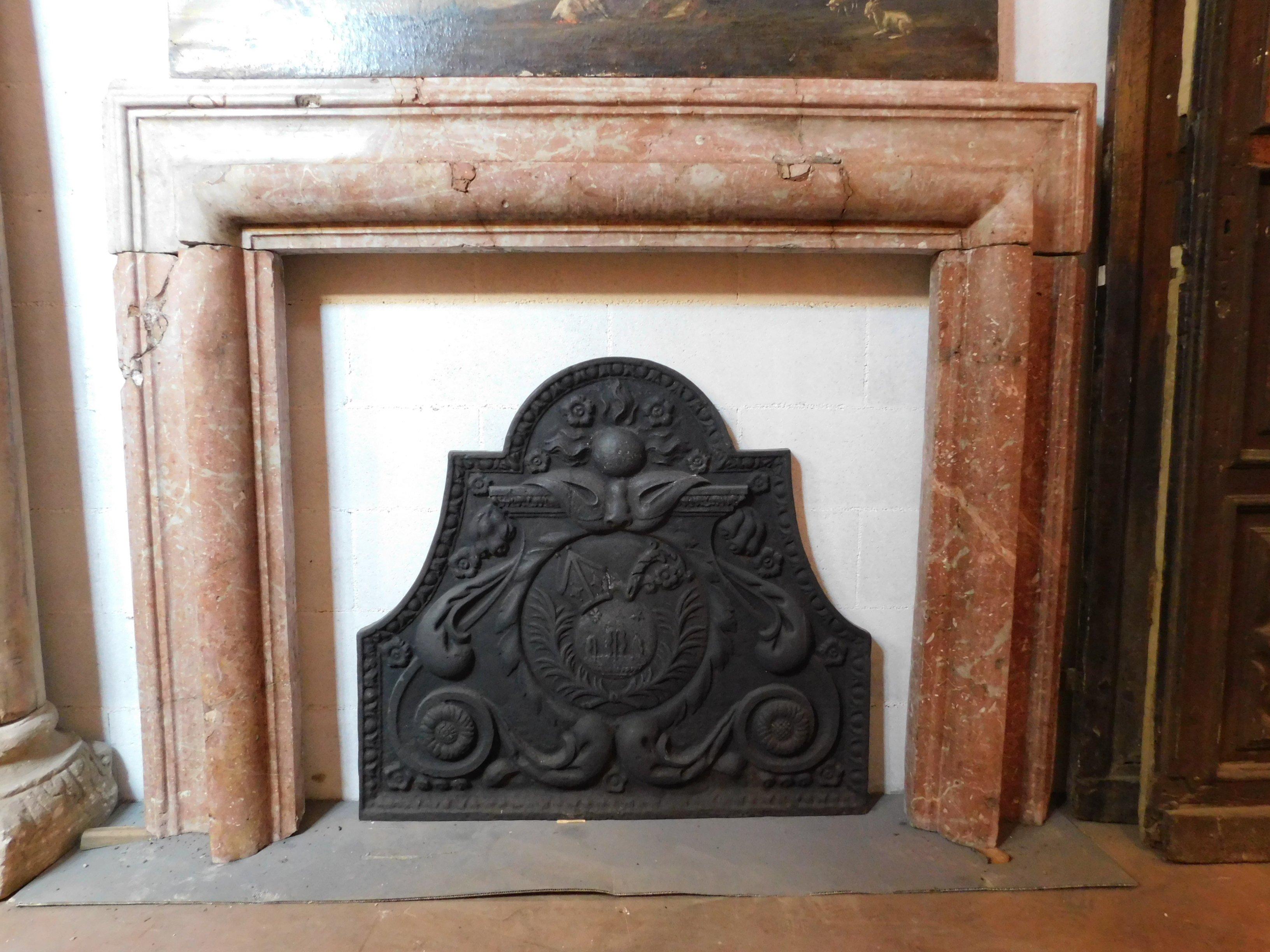Italian Antique Fireplace Mantle in 