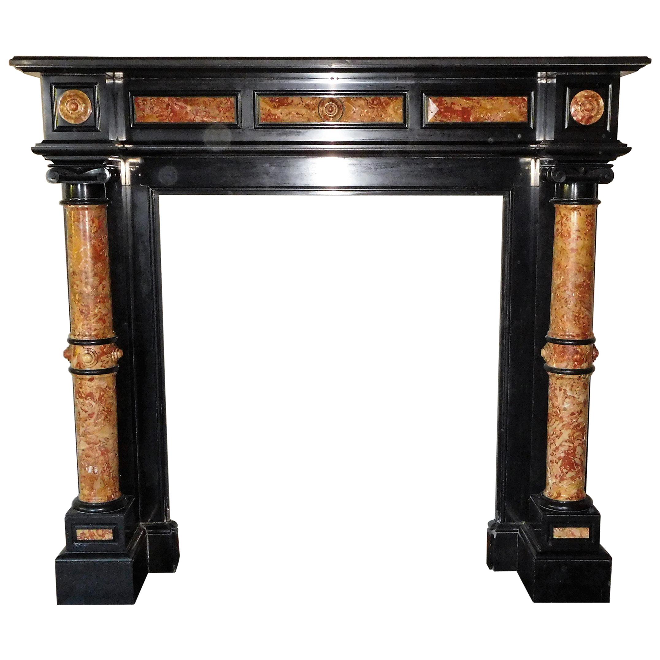 FIREPLACE with columns Napoléon III For Sale