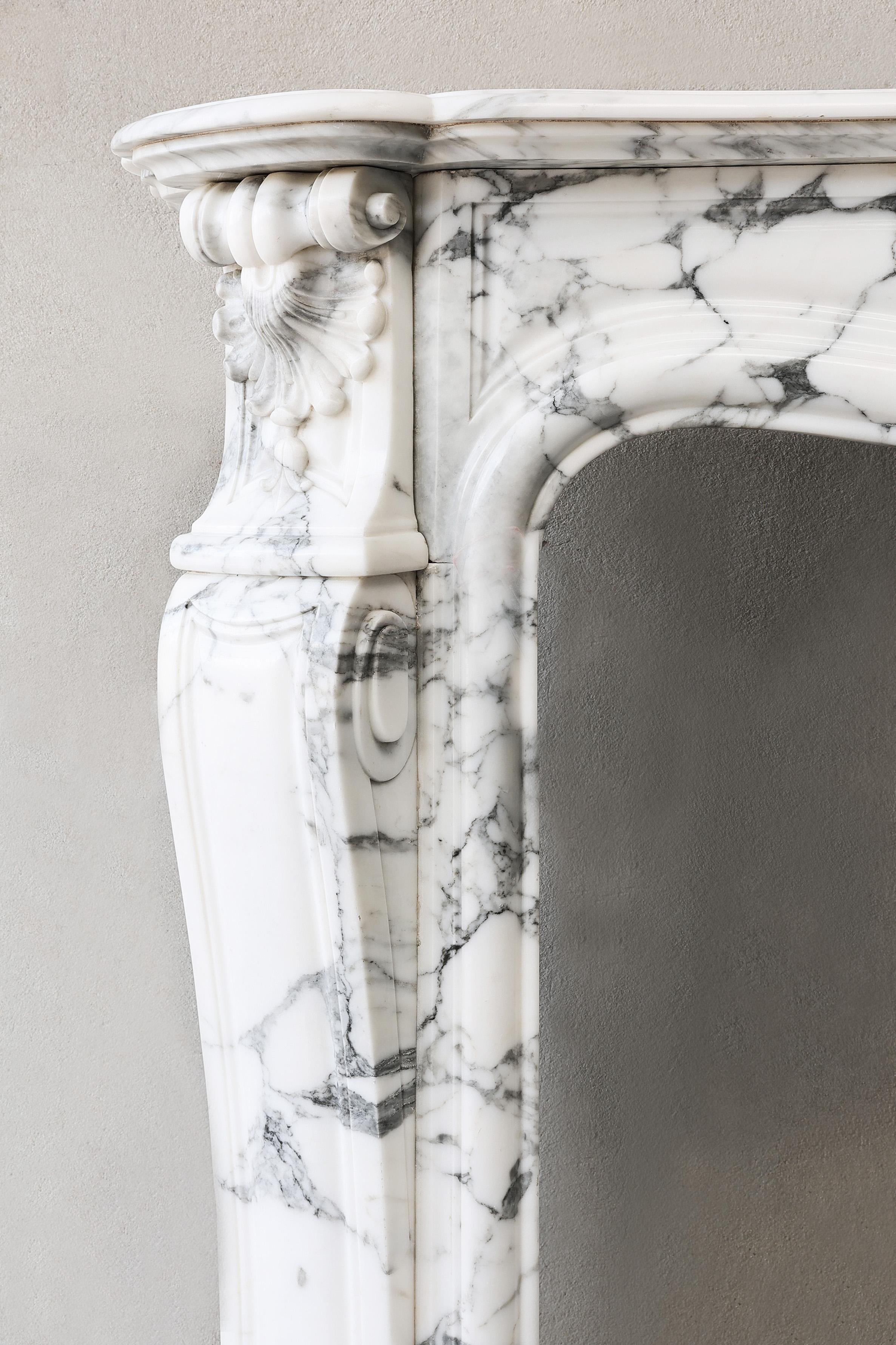 Antique Marble Fireplace Mantel 4