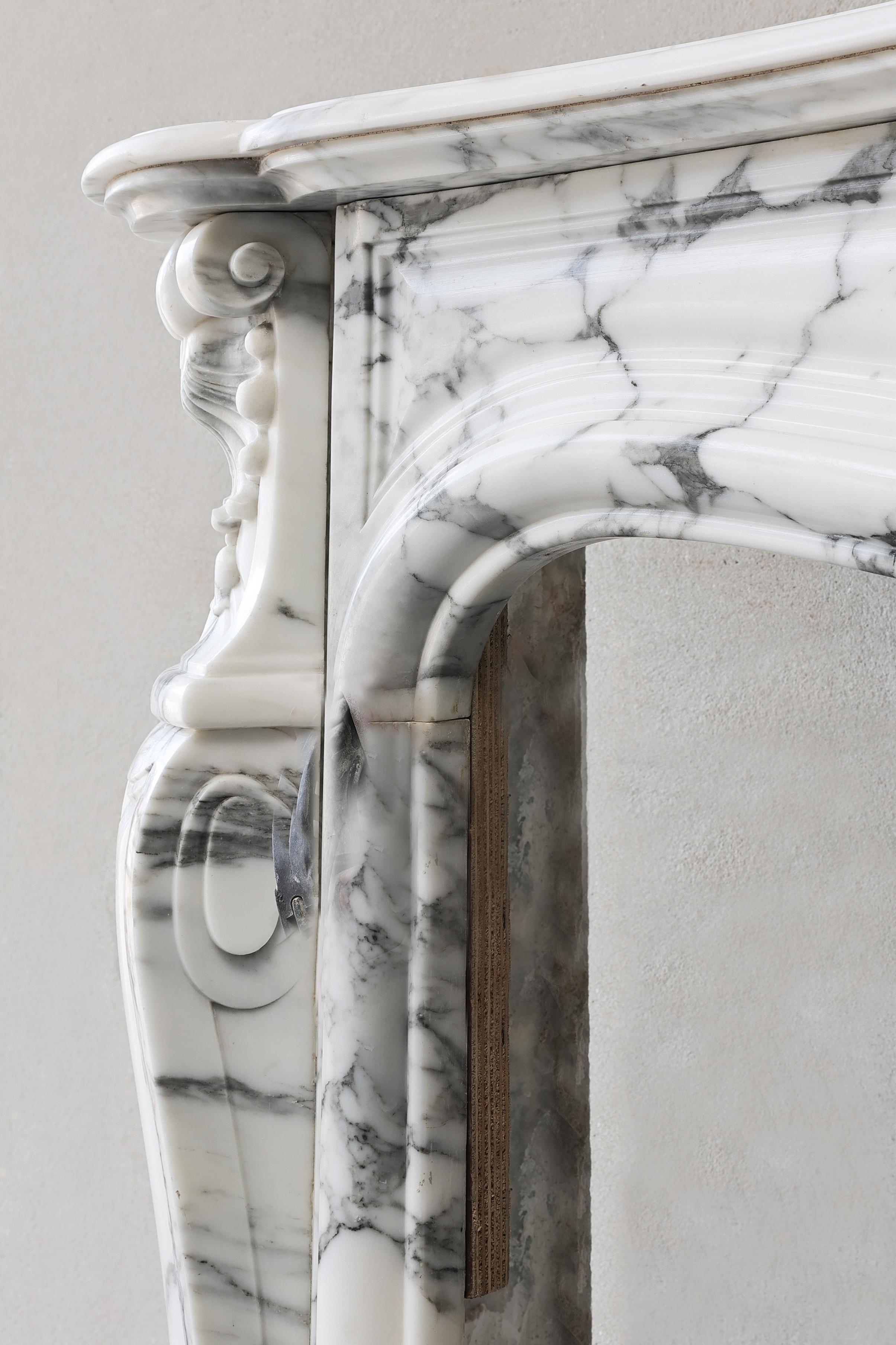 Antique Marble Fireplace Mantel 5