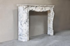 Antique Marble Fireplace Mantel