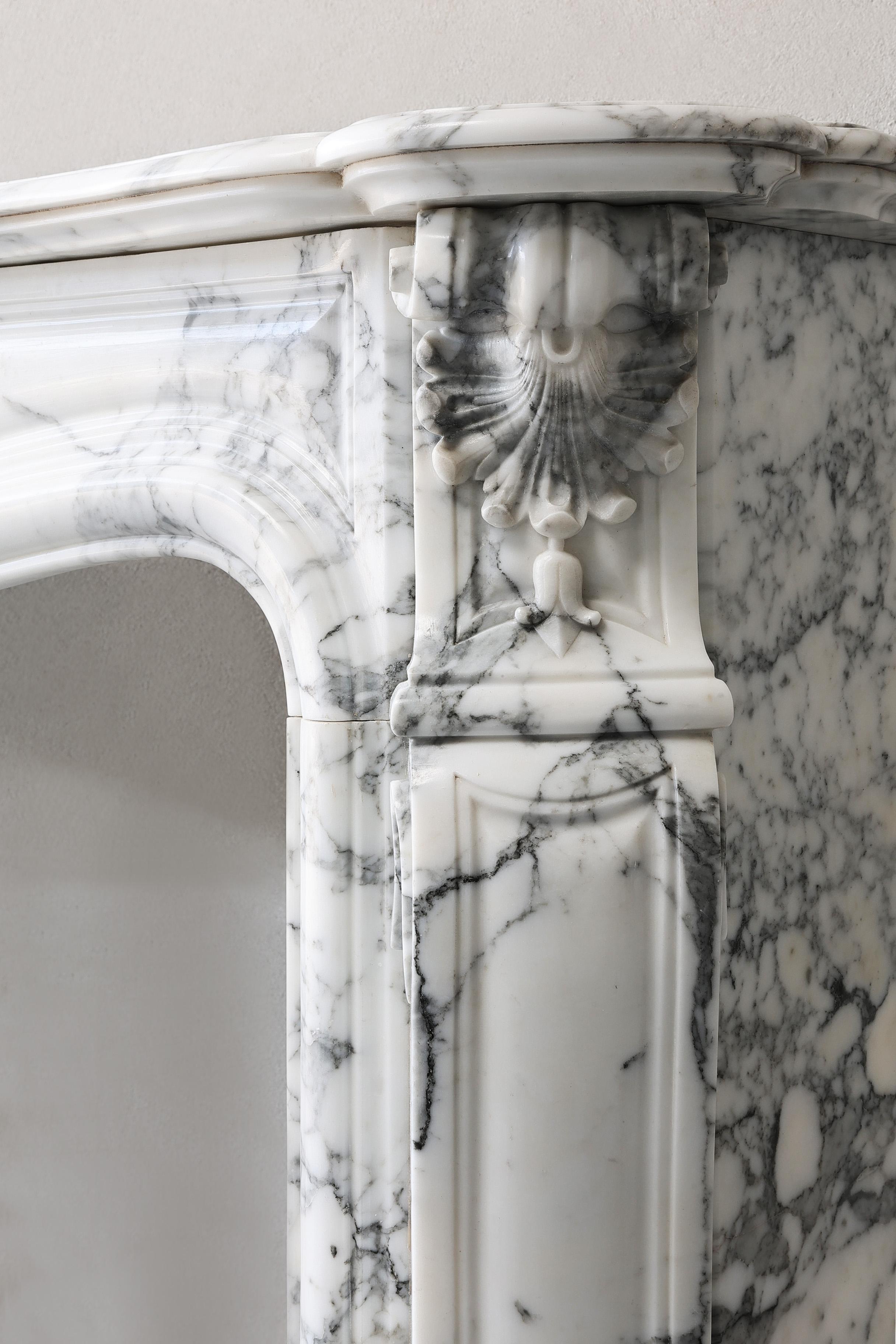 Antique Marble Fireplace Mantel 2