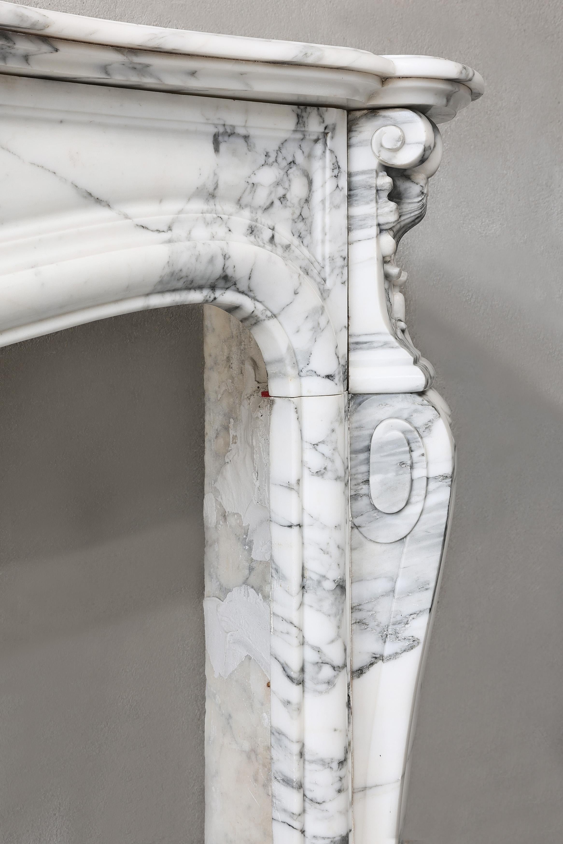 Antique Marble Fireplace Mantel 3