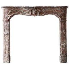 Antique Fireplace of Marble Rance de Belgique