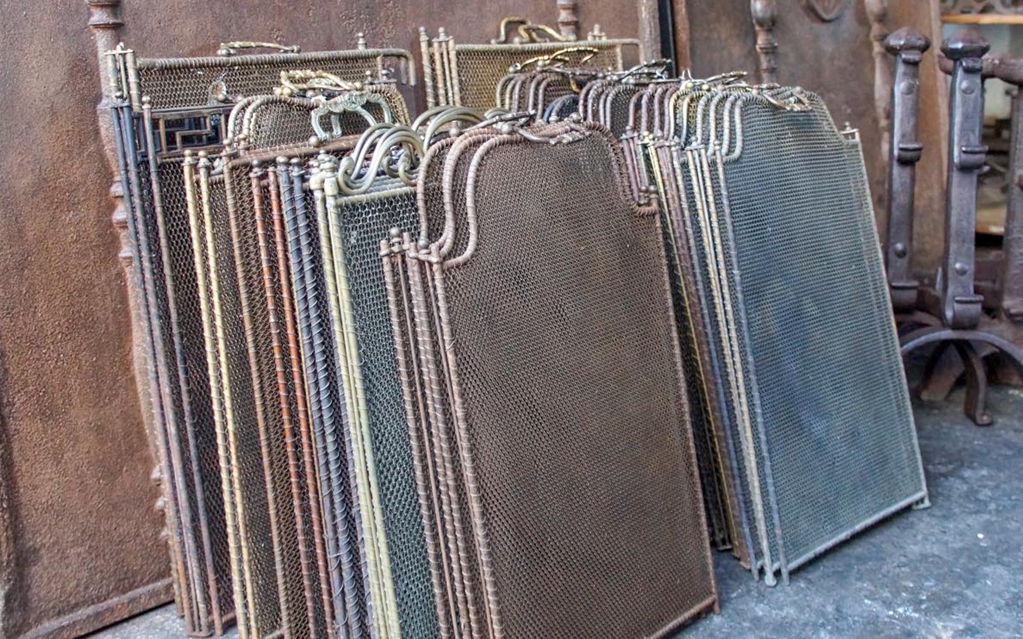 These fire screens can be bought separately. Prices vary somewhat. The indicated price is the average excluding shipping to North-America and Europe.

You can see all our current fireplace screens for sale at 1stdibs by pressing the ‘View All From