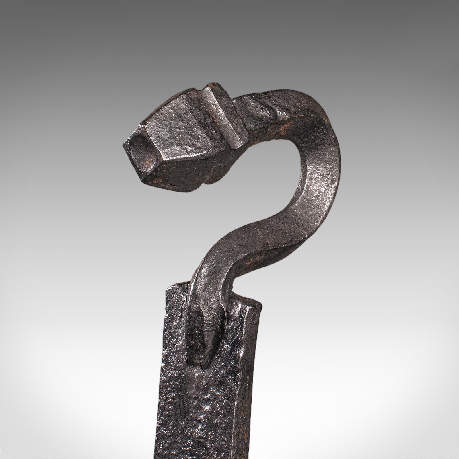 Ferro battuto Set da camino antico, inglese, ferro battuto, cesto da fuoco, androni, vittoriano in vendita